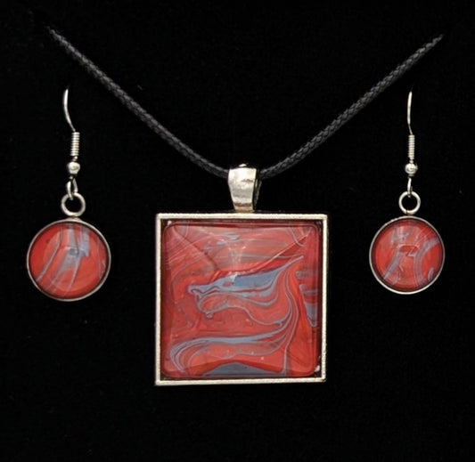 Crimson Drift - Jewelry Set