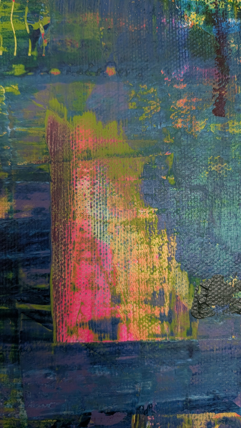 Rainbow Shattered Fragments | Original Acrylic Painting