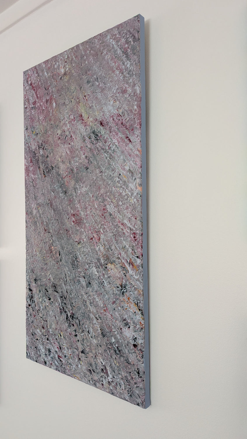 Blueberry Waterfall | Original Acrylic Painting