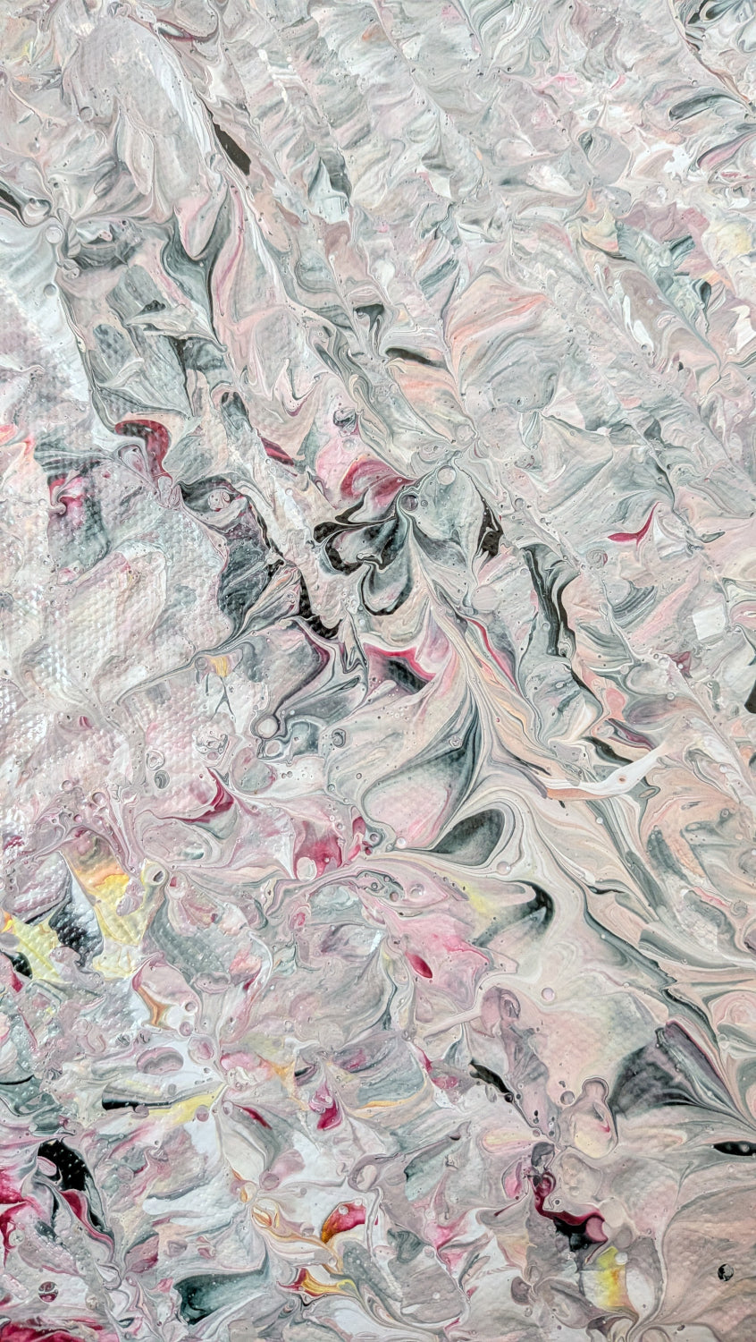Blueberry Waterfall | Original Acrylic Painting